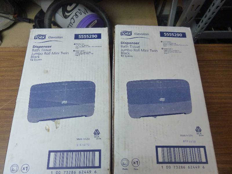 lot 21 image: Two Tork Bath Tissue Dispensers