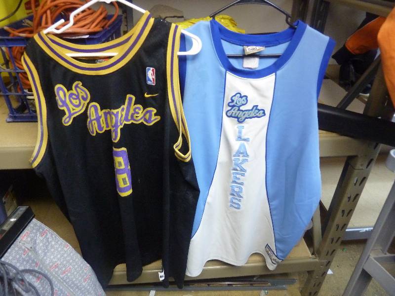 lot 35 image: Two Los Angeles Lakers Jerseys