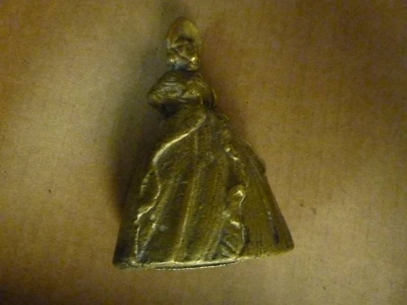 lot 107 image: Vintage Brass Lady Bell