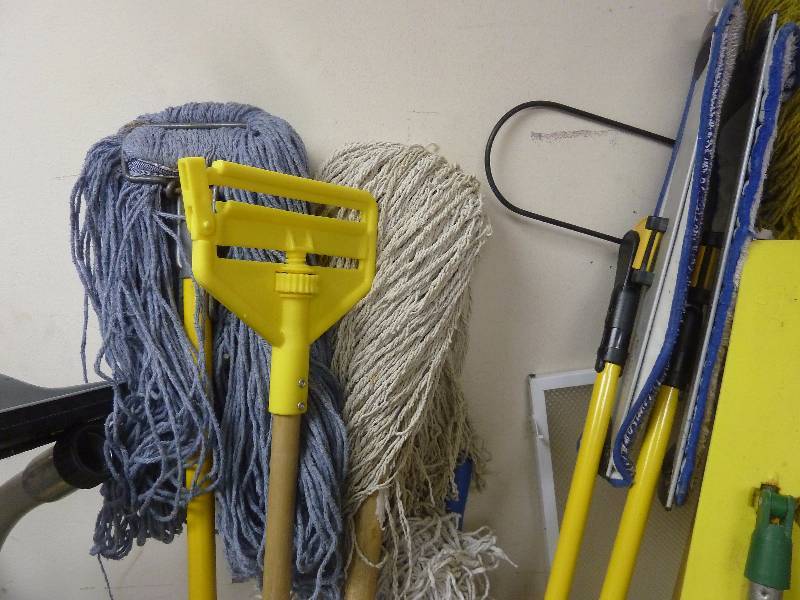 lot 150 image: Wet & Dry Mops and Handles