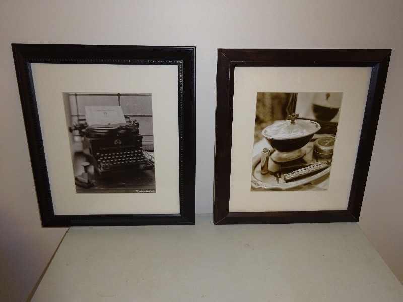 Black Frame old time Typewriter 15 x 17