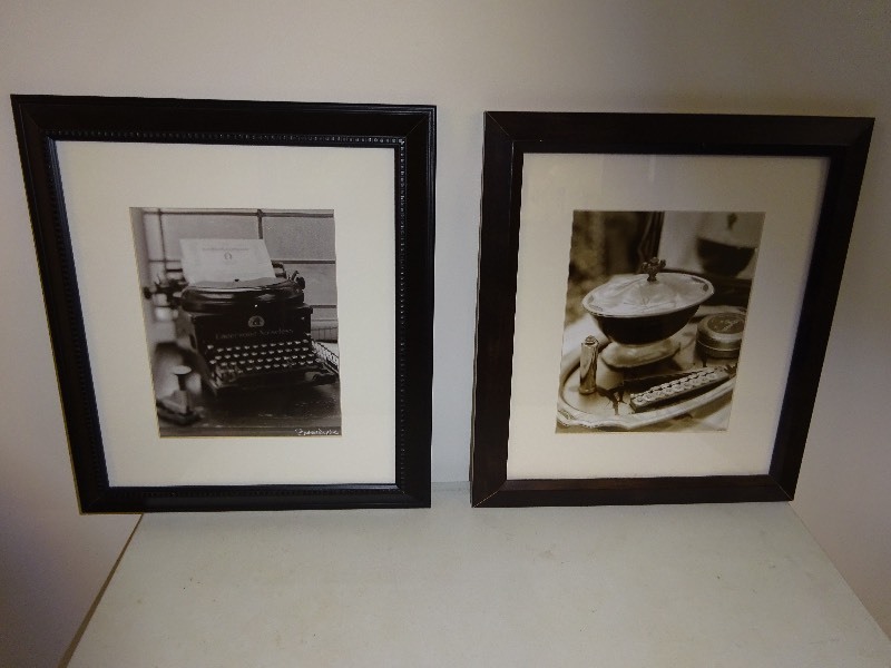 Black Frame old time Typewriter 15 x 17