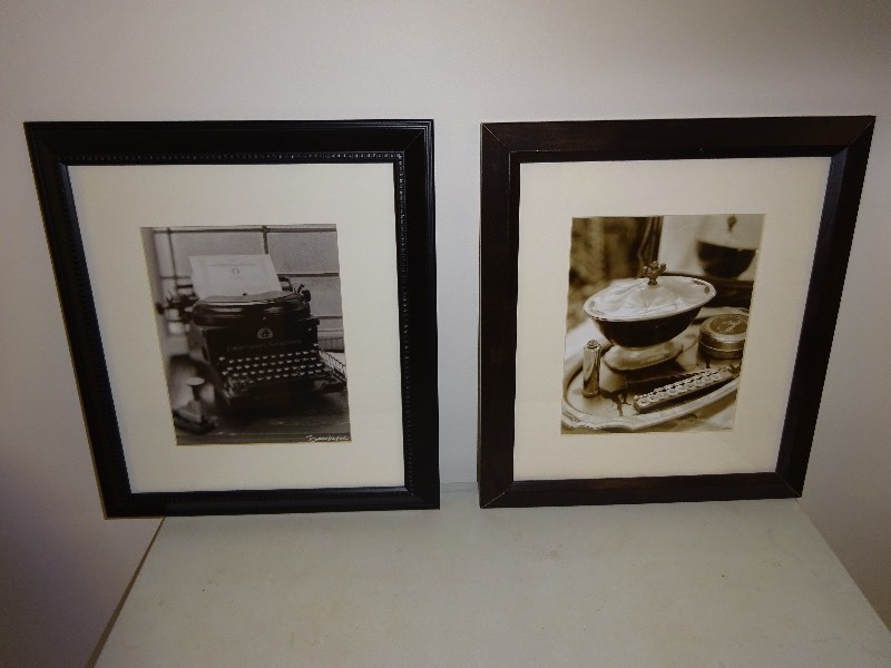 Black Frame old time Typewriter 15 x 17