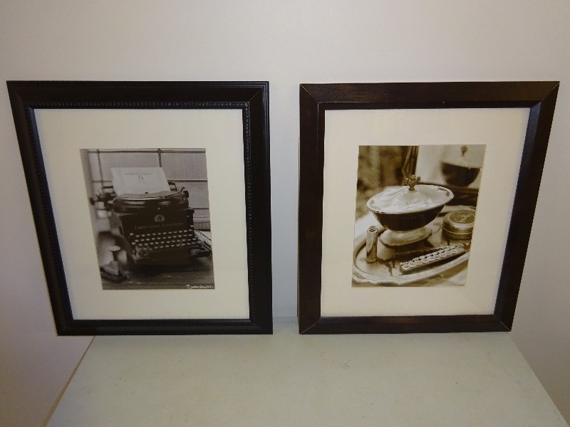 Black Frame old time Typewriter 15 x 17