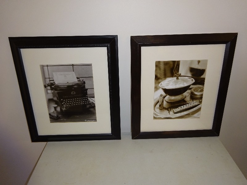 Black Frame old time Typewriter 15 x 17