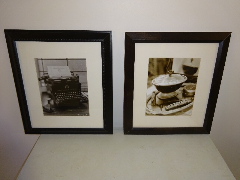 Black Frame old time Typewriter 15 x 17