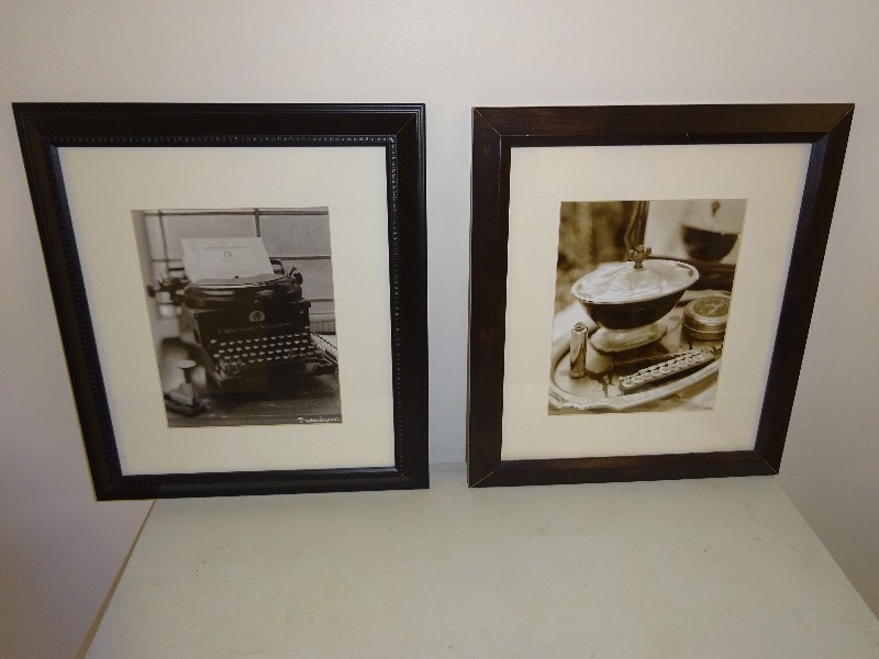 Black Frame old time Typewriter 15 x 17