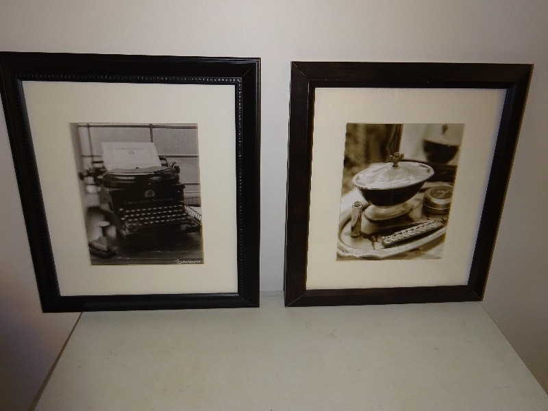 Black Frame old time Typewriter 15 x 17