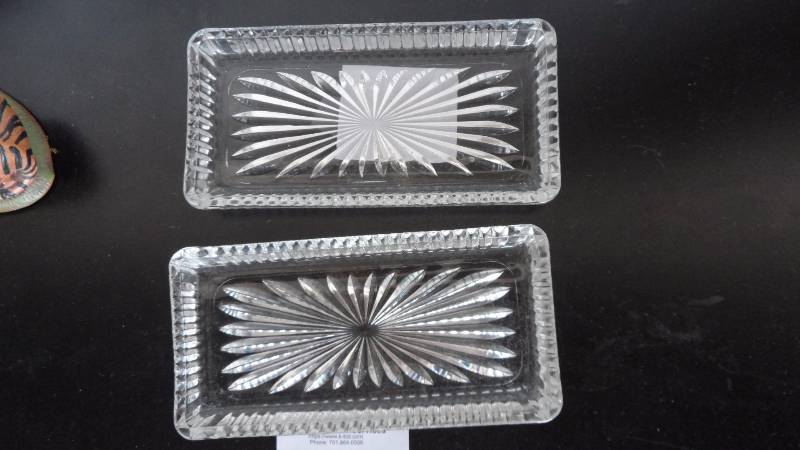 Crystal Rectangle Vintage TraysDishes