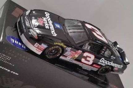 lot 53 image: Action Racing Collectables 124th Scale GM Goodwrench Dale Earnhardt 2001 Chevrolet Monte Carlo Coin Bank