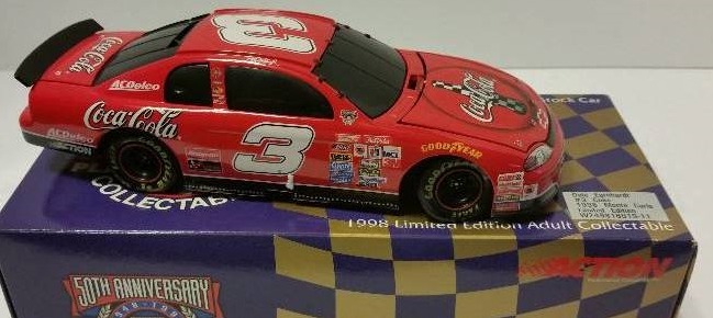 lot 94 image: 1998 Action Racing Collectables #3 Dale Earnhardt 124th Scale 1998 Chevrolet Coca Cola Monte Carlo Coin Bank