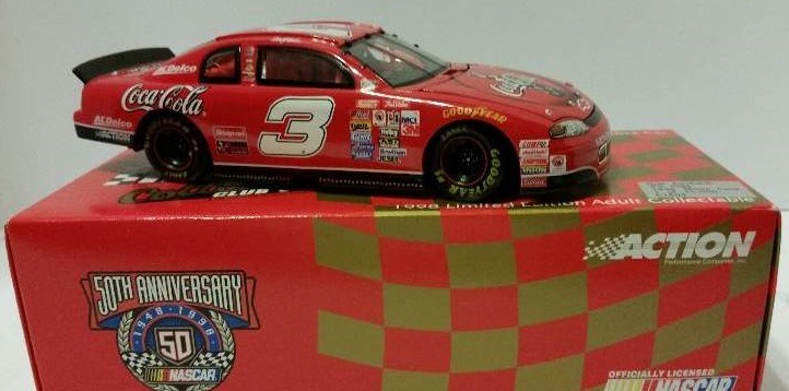 lot 133 image: Action Racing Collectables 124th Scale  #3 Dale Earnhardt 1998 Chevrolet Monte Carlo Coca Cola Car