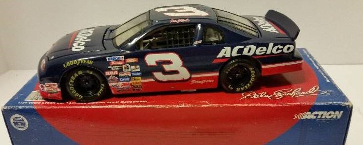 lot 130 image: Action Racing Collectables 124th Scale #3 Dale Earnhardt 1997 AC Delco Chevrolet Monte Carlo