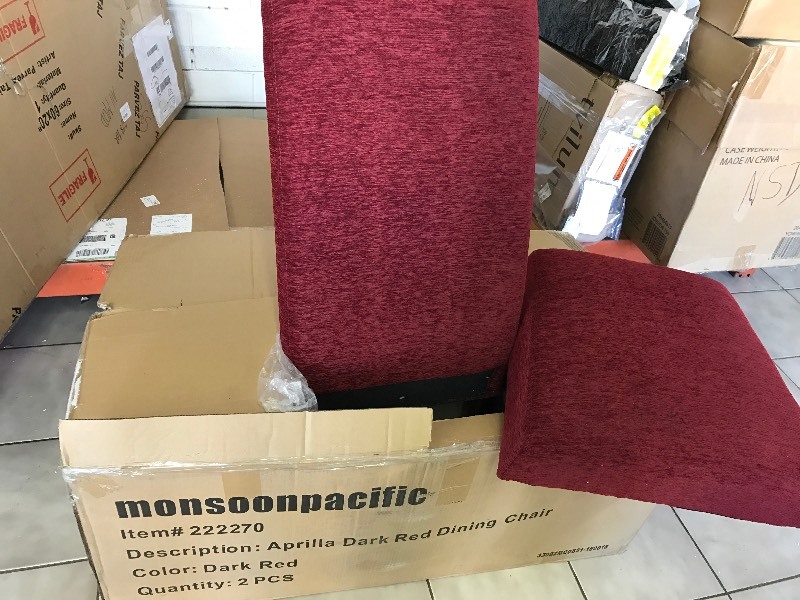 April Dark Red Dining Chairs