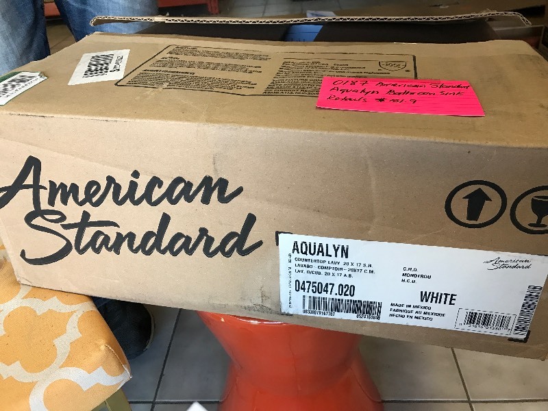 American Standard Aqualyn Bathroom Counter Sink