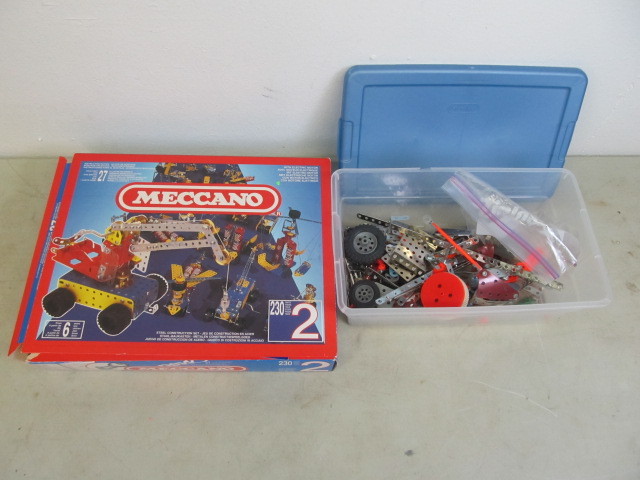 lot 8 image: Meccano Construction Set in Box  Extras