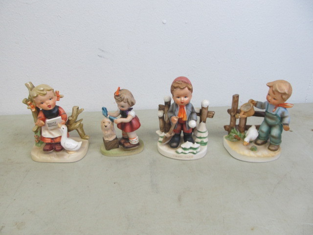 lot 9 image: Hummel Style Erich Stauffer Figurines