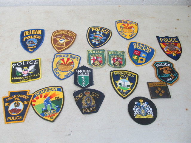 lot 30 image: Collection of Police Patches