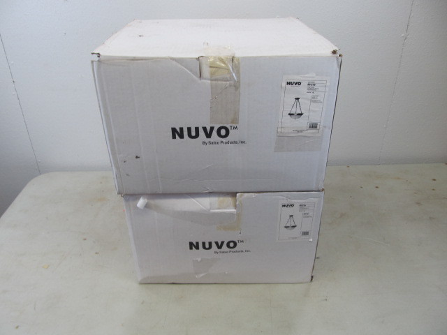 lot 42 image: Matching Pair of Brand New NUVO Light Fixtures