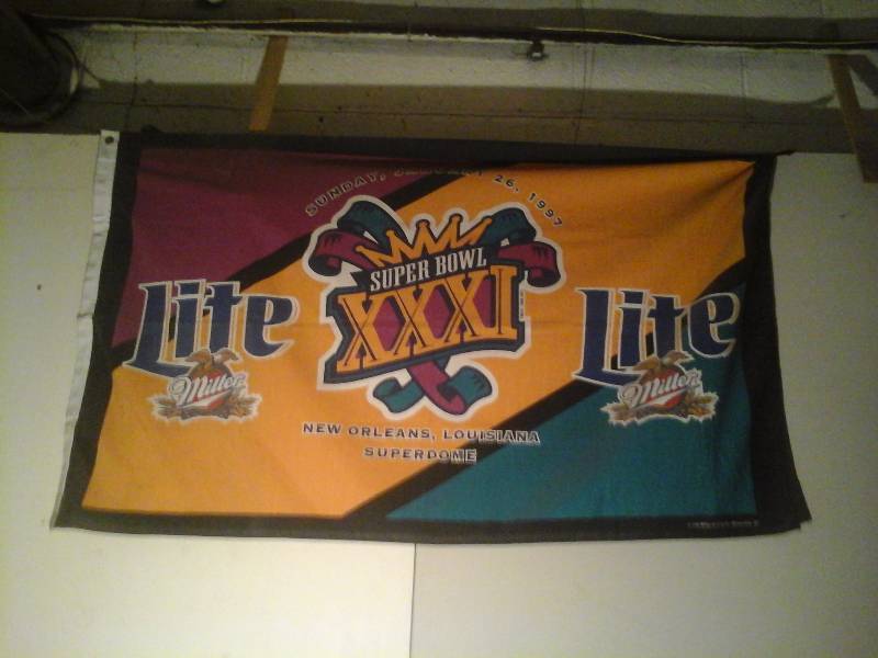 Super Bowl XXXI Miller Lite Banner
