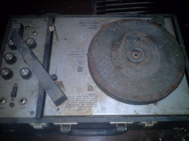 Antique Radio and Record Player