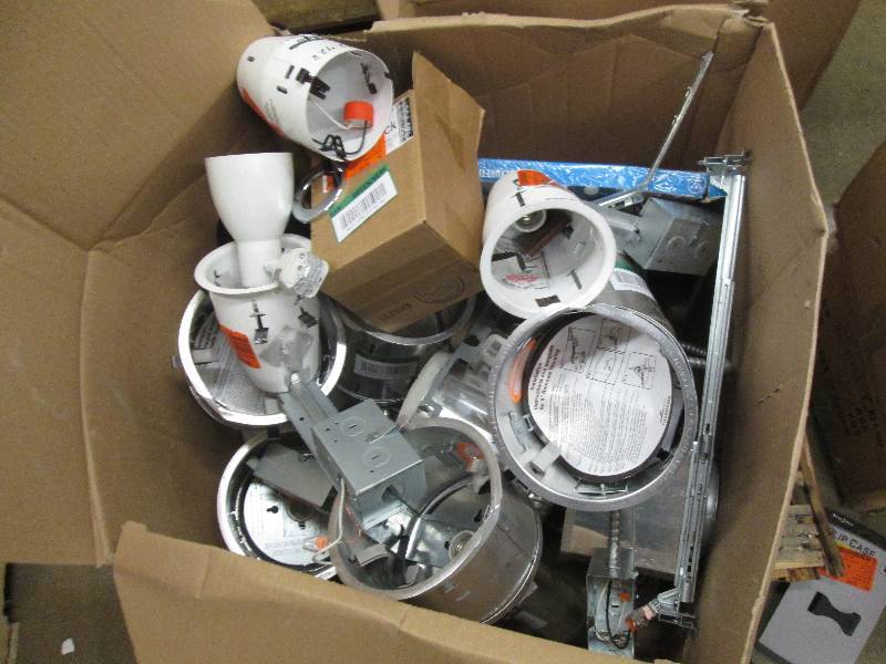 box of recessed housings all diffre...