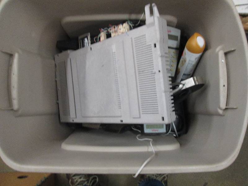 lot of a  phone system , a blender,...
