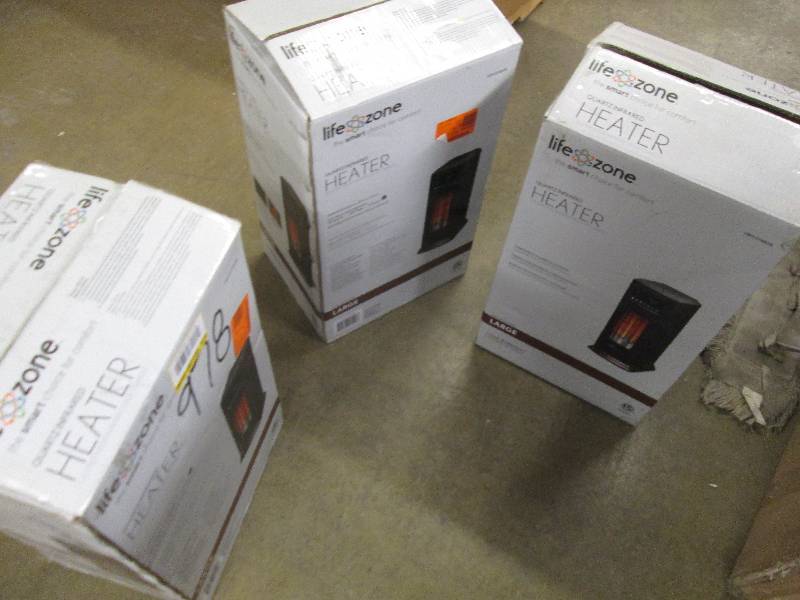 3 lifezone quartz infrared heaters ...