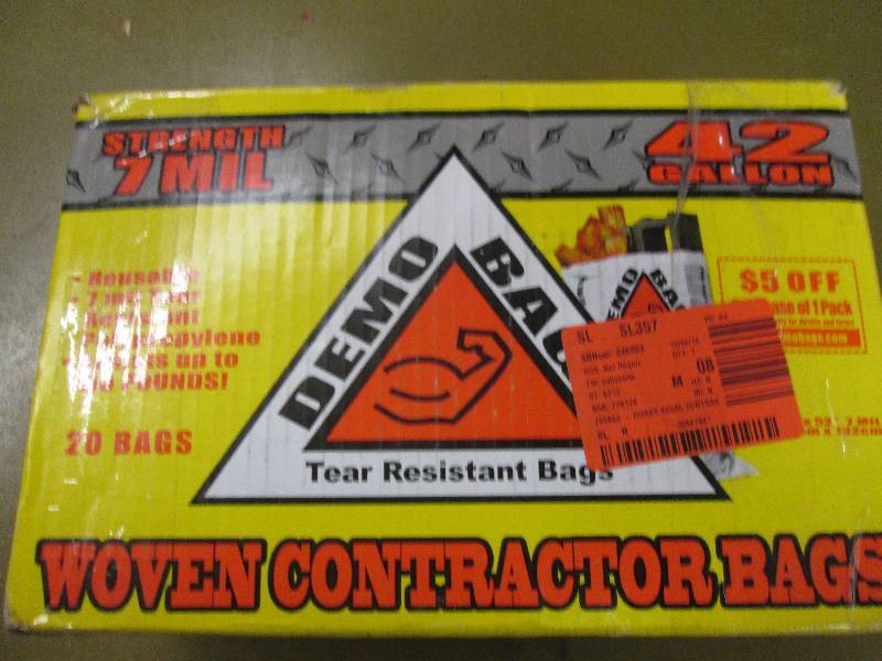 7-mil 42 gallon woven contractor ba...