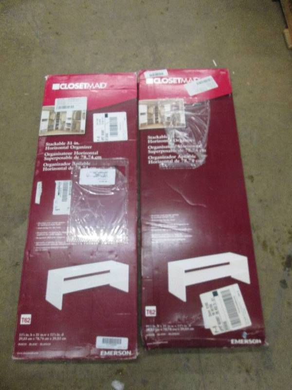 2 closetmaid 31 stackable closet o...