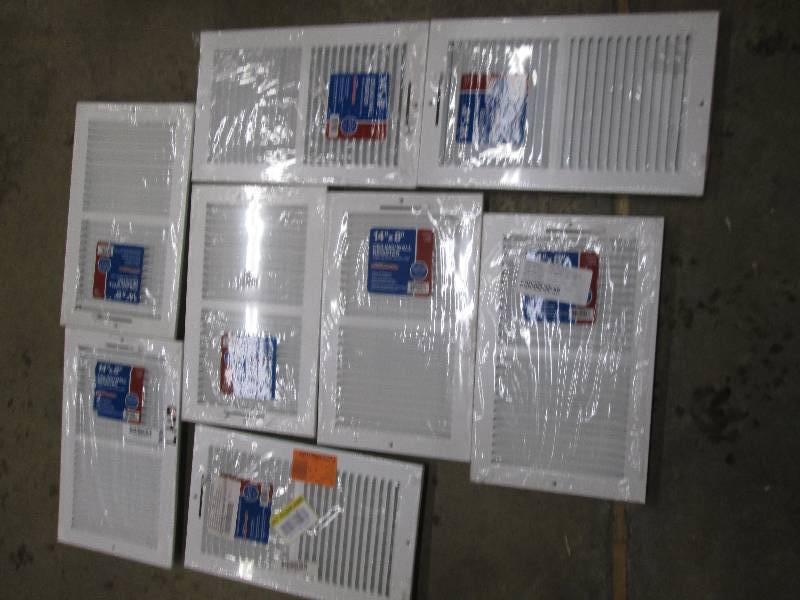 7 new 14x8 ceilingwall registers...