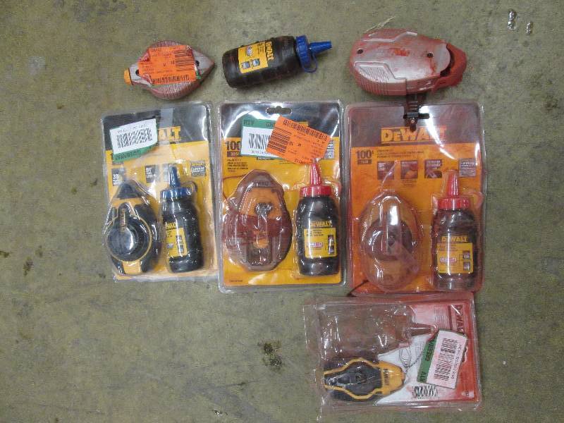 chalk and chalk line lot some are b...