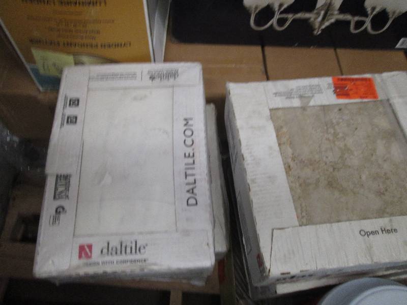 lot of tile and glueless wood floor...