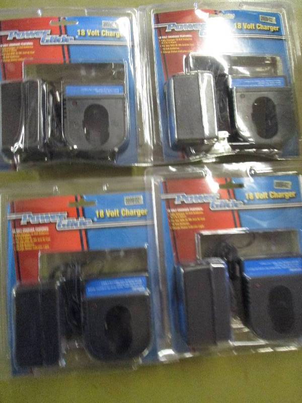 lot 7 image: 4 new power glide 18 volt chargers ...