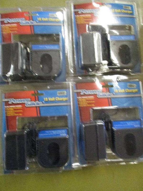 lot 14 image: 4 new power glide 18 volt chargers ...