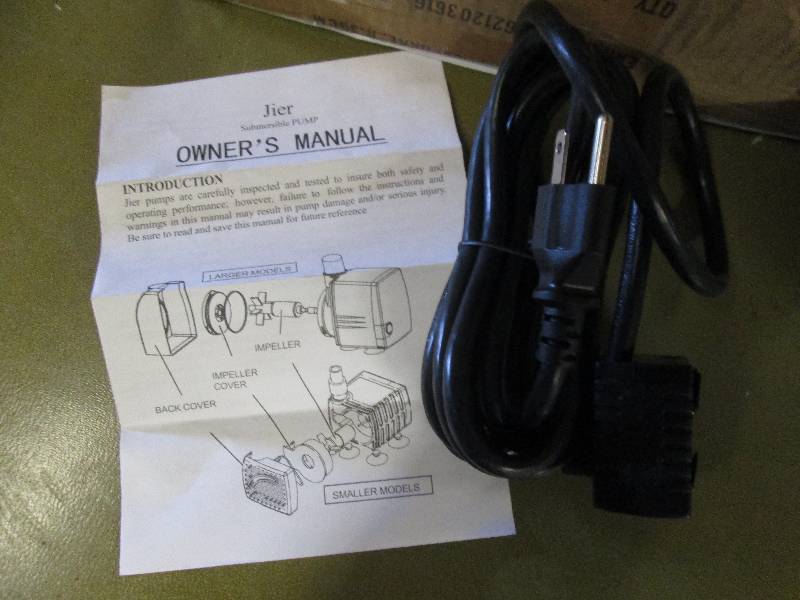 lot 38 image: lot of 5 new jier submersible pumps...