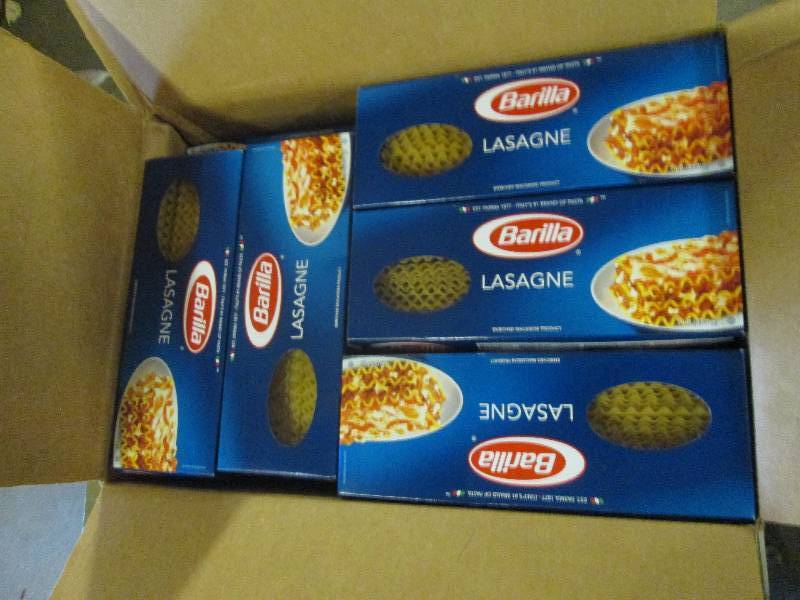 lot 46 image: 1 case of barilla lasagne noodles 2...
