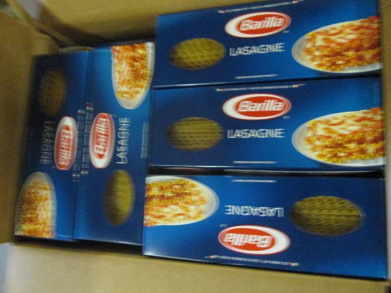 lot 52 image: 1 case of barilla lasagne noodles 2...