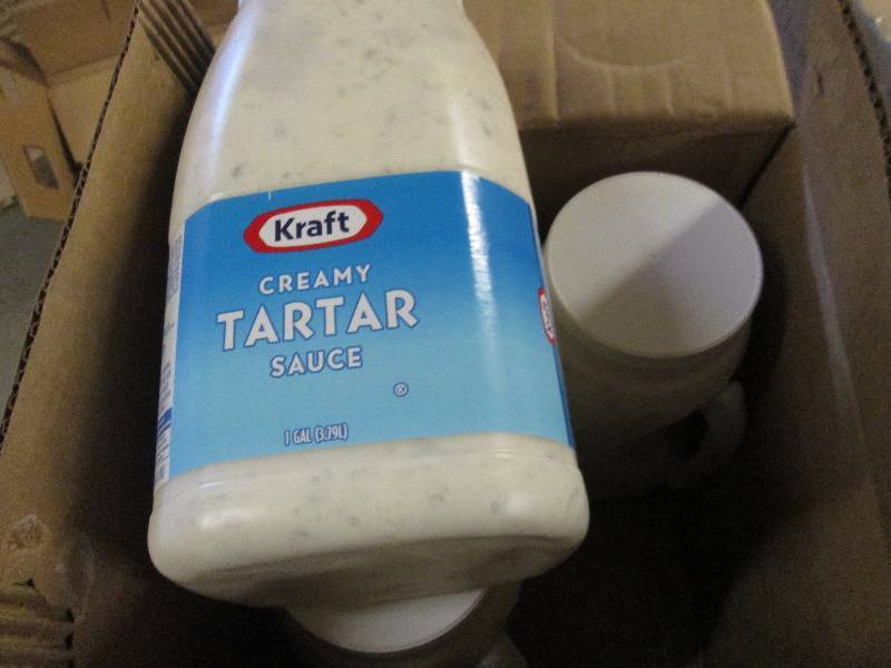 lot 82 image: 1 case 41 gallon kraft creamy tart...