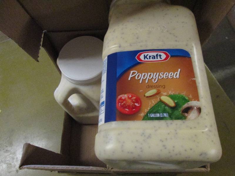 lot 125 image: 1 case 41 gallon kraft poppyseed d...