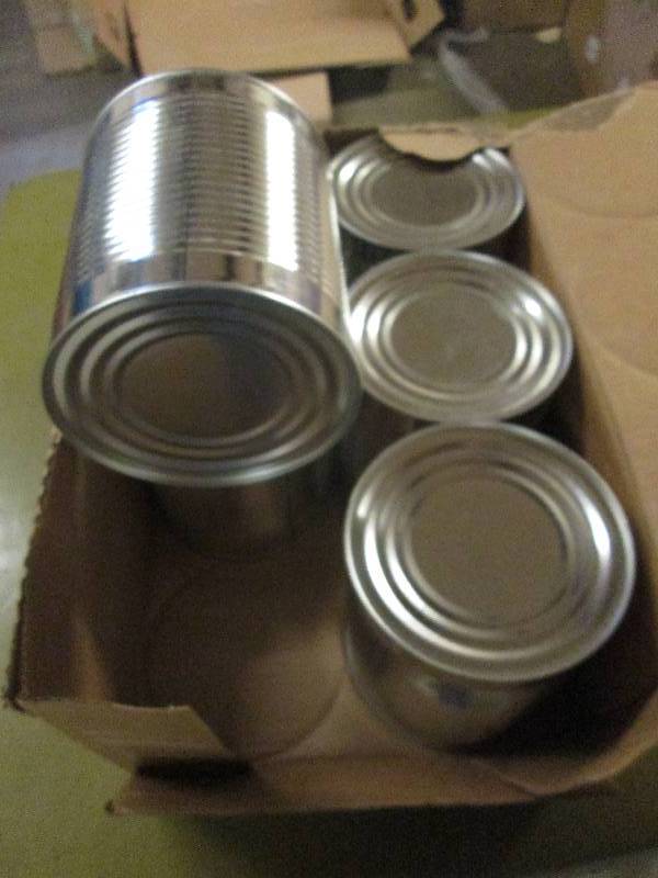 lot 203 image: 1 case of 6#10 cans of cocktail su...