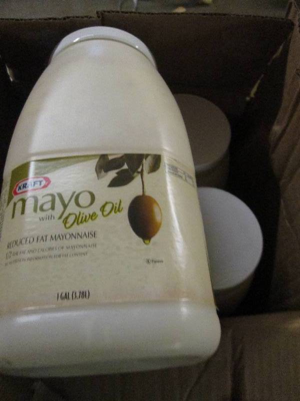 lot 212 image: 1 case 41 gallon kraft mayo with o...
