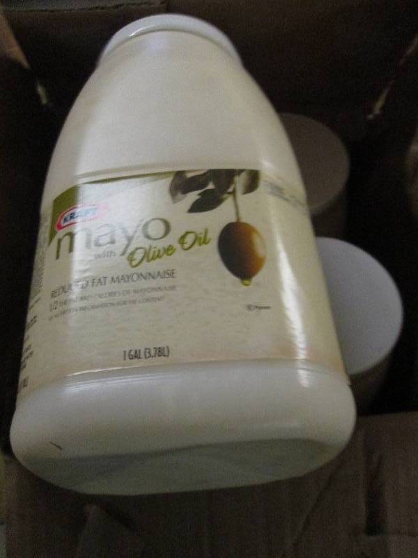 lot 219 image: 1 case 41 gallon kraft mayo with o...