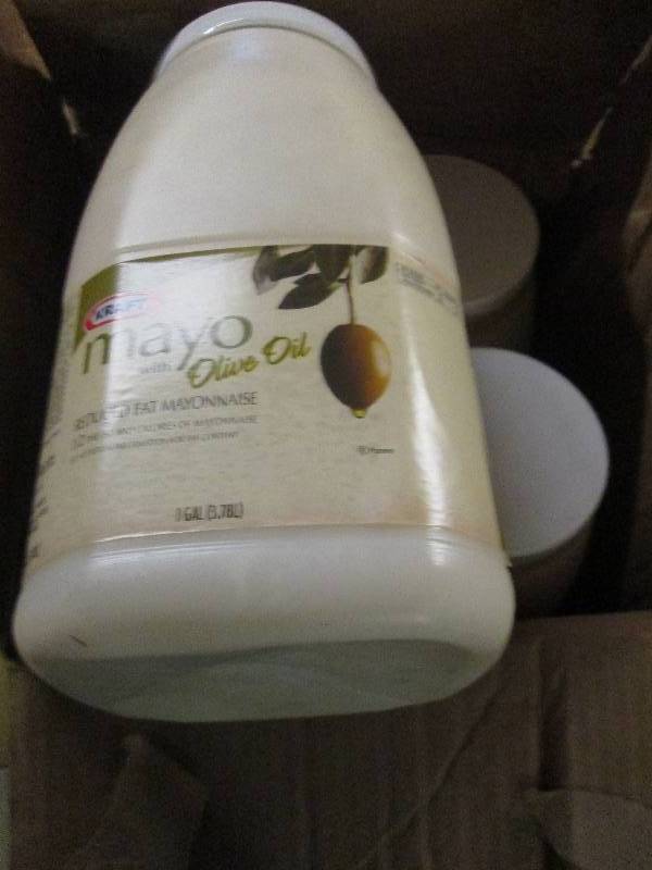 lot 221 image: 1 case 41 gallon kraft mayo with o...