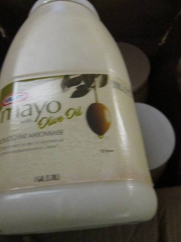 lot 225 image: 1 case 41 gallon kraft mayo with o...
