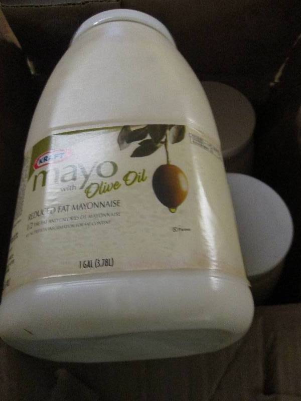 lot 226 image: 1 case 41 gallon kraft mayo with o...