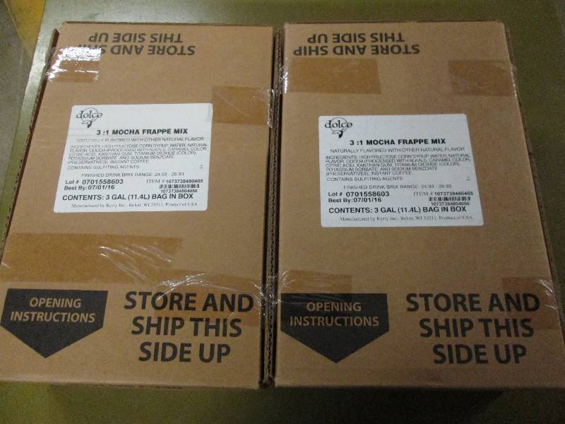 lot 363 image: 23 gallon bags of mocha frappe mix...