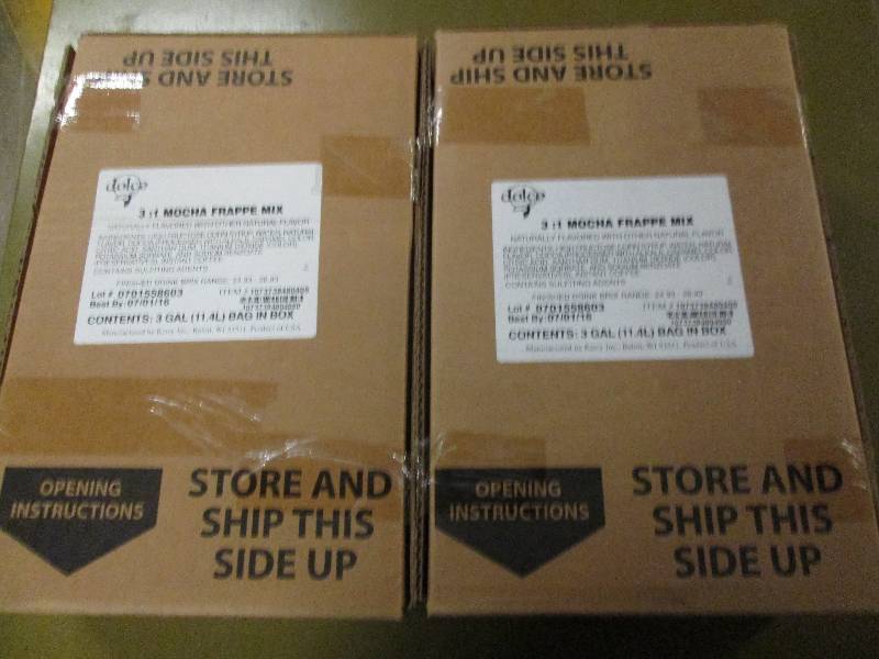 lot 364 image: 23 gallon bags of mocha frappe mix...