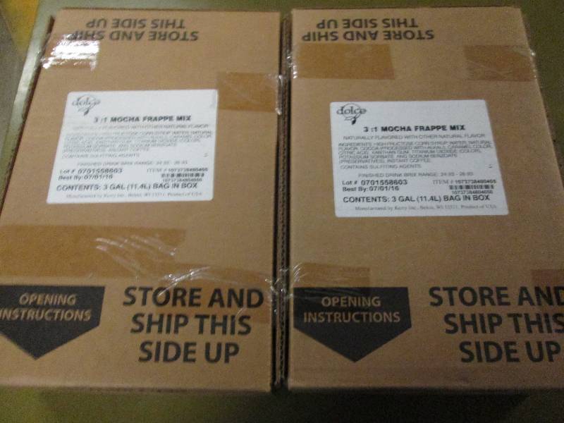 lot 369 image: 23 gallon bags of mocha frappe mix...