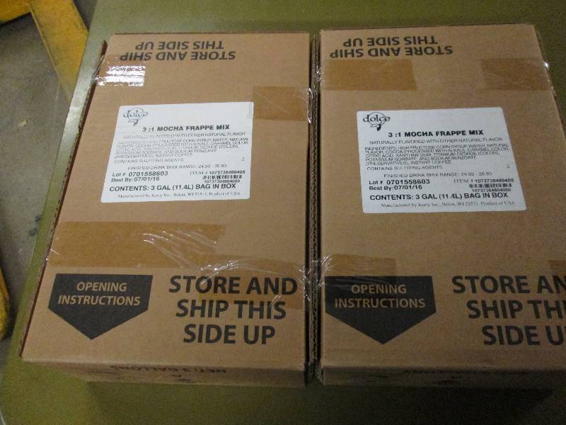 lot 382 image: 23 gallon bags of mocha frappe mix...